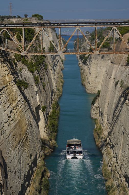 Ferry Crossing the Corinth Canal