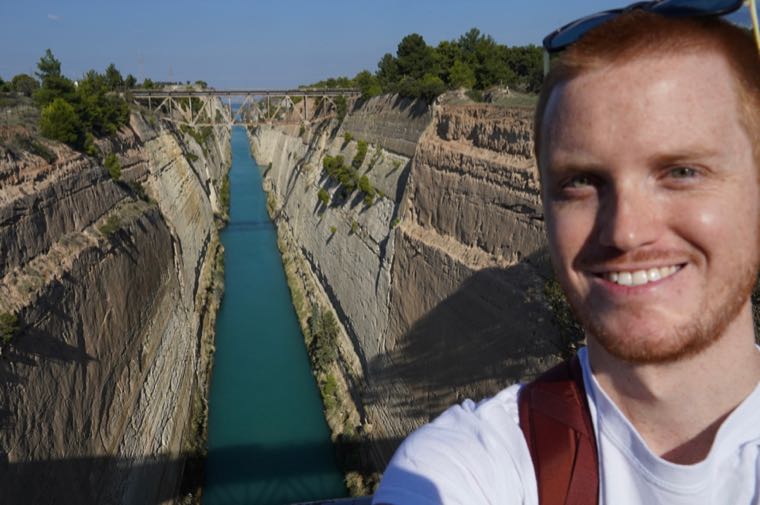 Me and the Corinth Canal