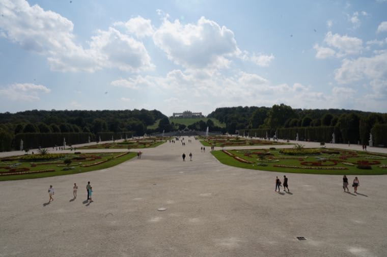 Facing Gloriette, Schönbrunn Palace